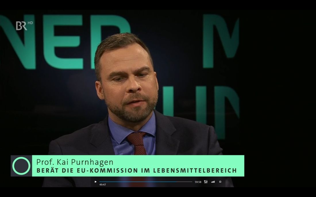Prof. Dr. Kai Purnhagen beim Polit-Talk Münchener Runde