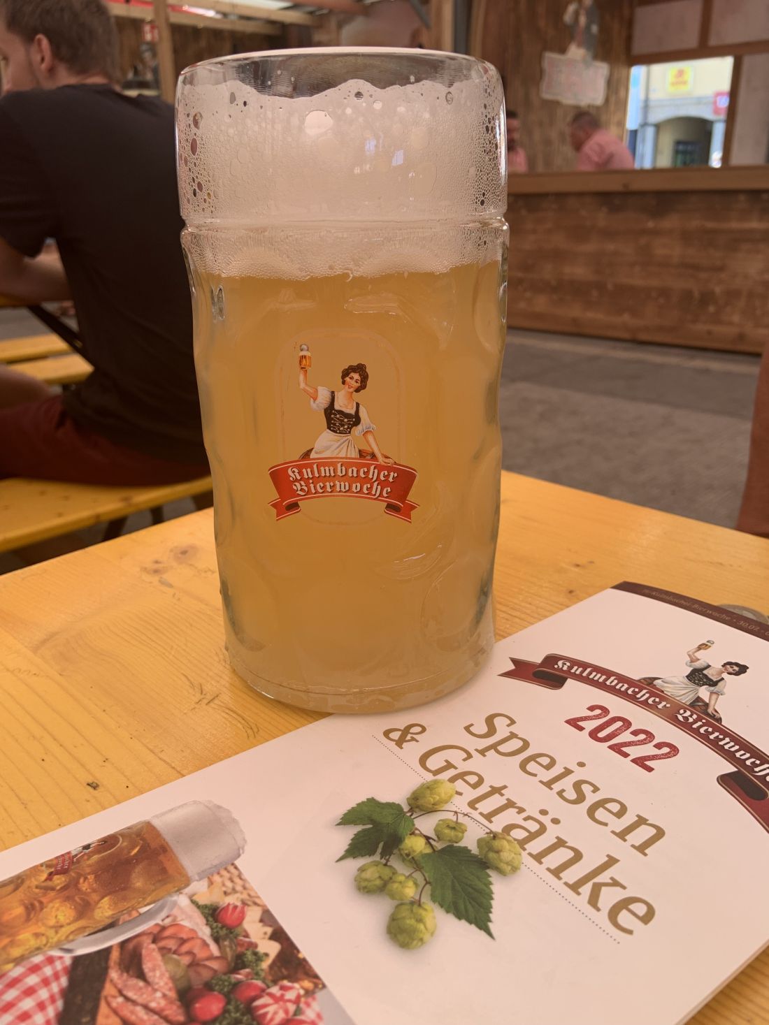 Bier Glass and Menu