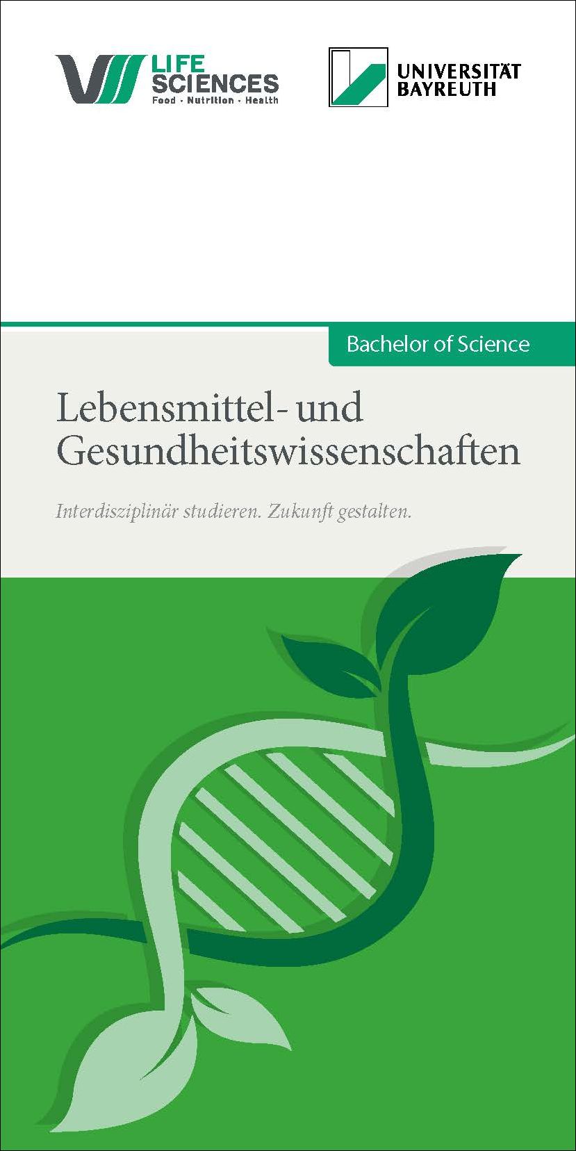 Leaflet Cover Lebensmittel und Gesundheitswissenschaften