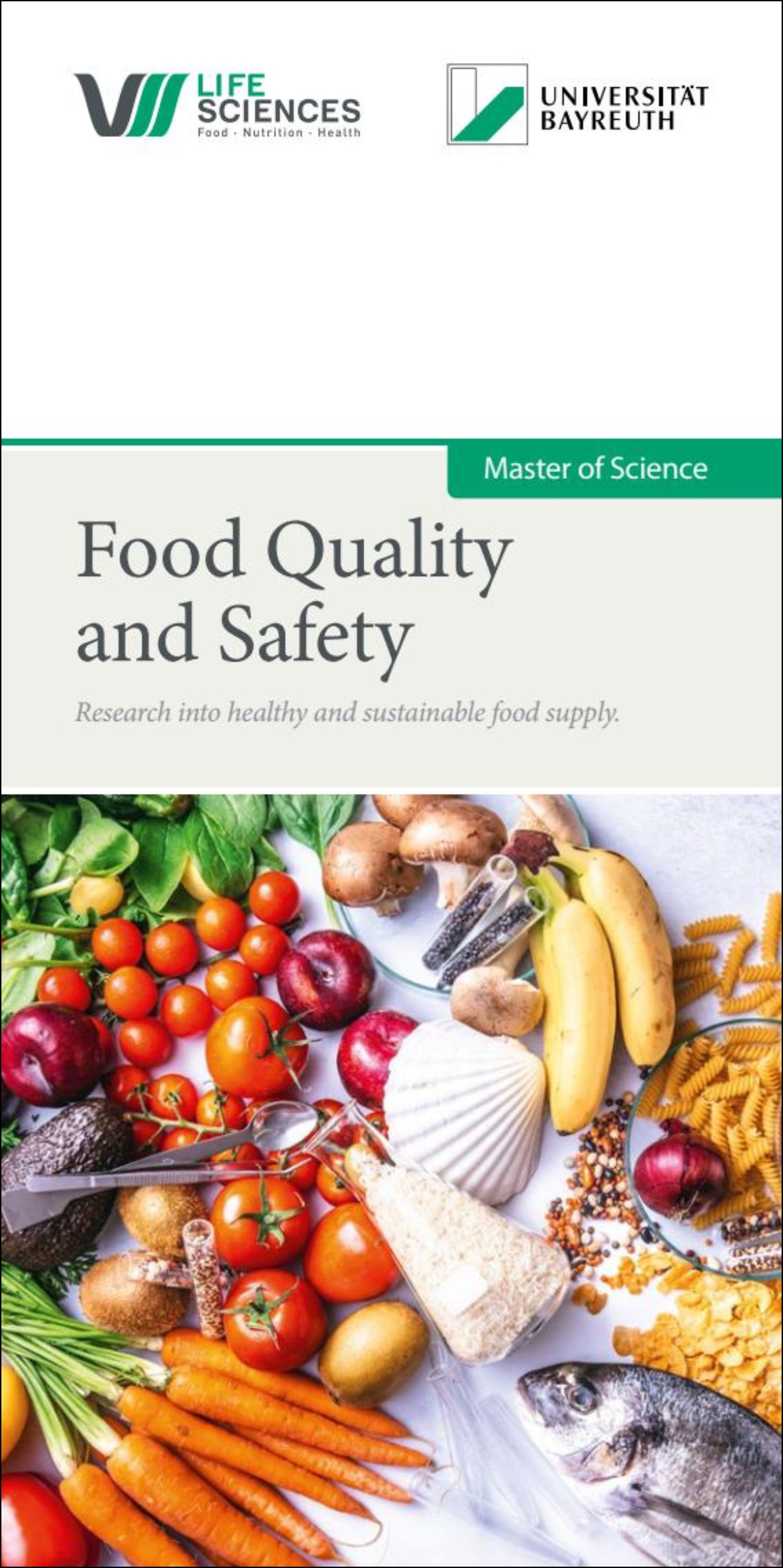 Leaflet Cover Food Quality and Safety