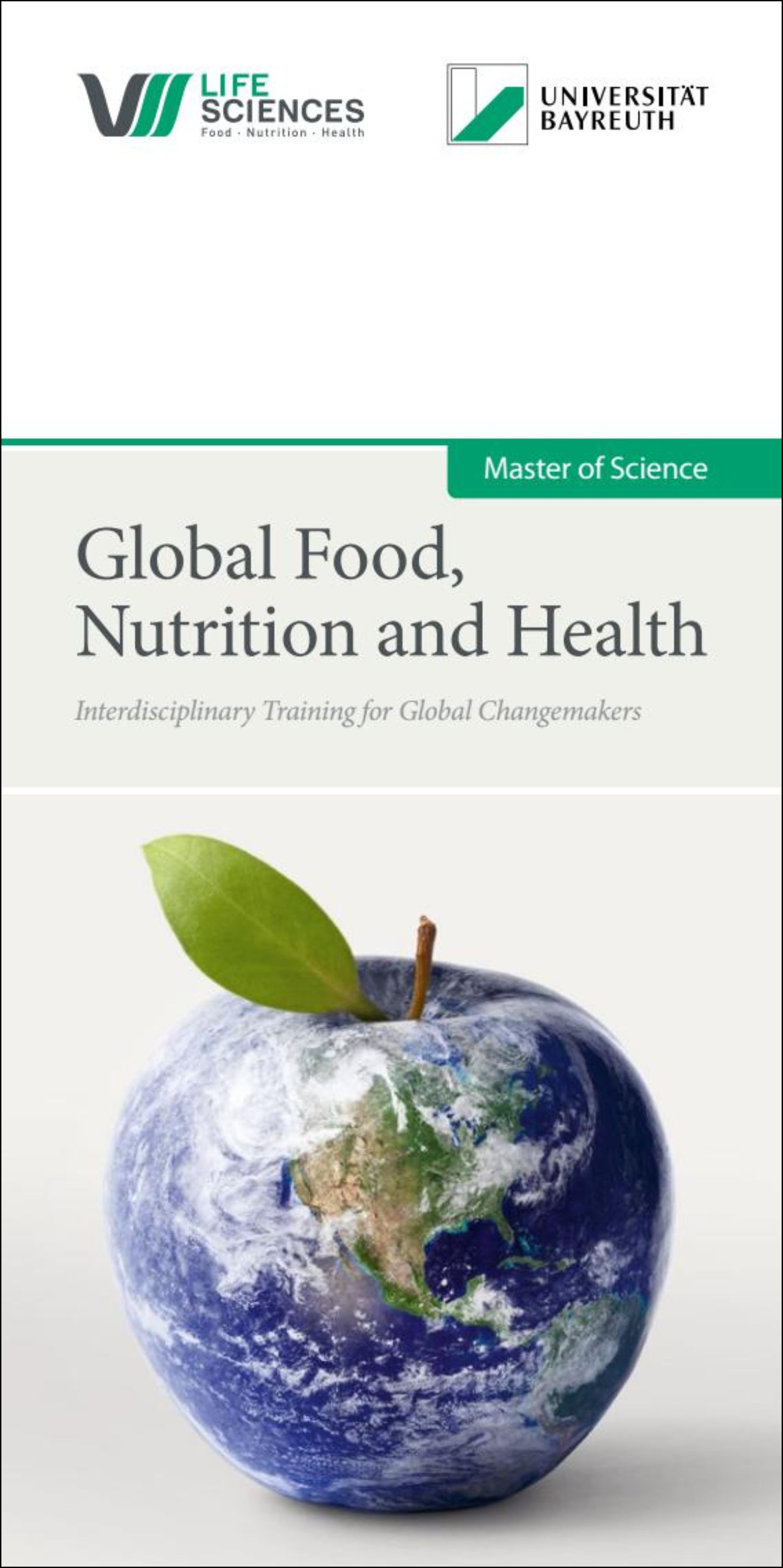 Leaflet Cover Global Food Nutrition and Health