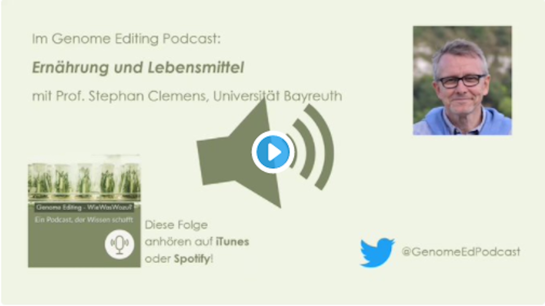 Podcast Genome Editing mit Prof. Clemens